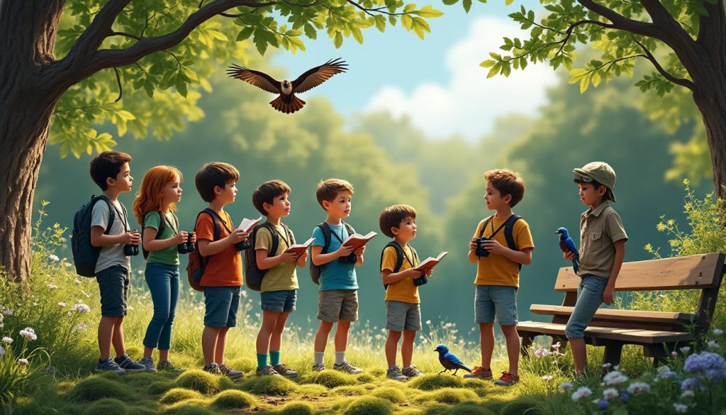 Découvrir les oiseaux avec les enfants : observation et respect