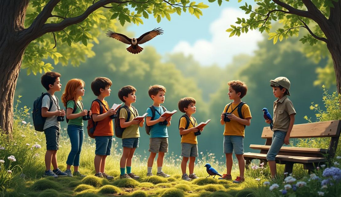 apprenez à observer les oiseaux avec les enfants tout en leur enseignant le respect de la nature. activités ludiques et éducatives pour sensibiliser les plus jeunes à la biodiversité.