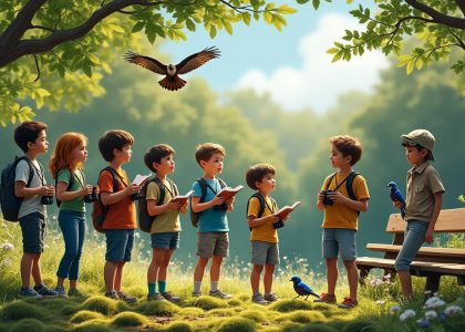 apprenez à observer les oiseaux avec les enfants tout en leur enseignant le respect de la nature. activités ludiques et éducatives pour sensibiliser les plus jeunes à la biodiversité.