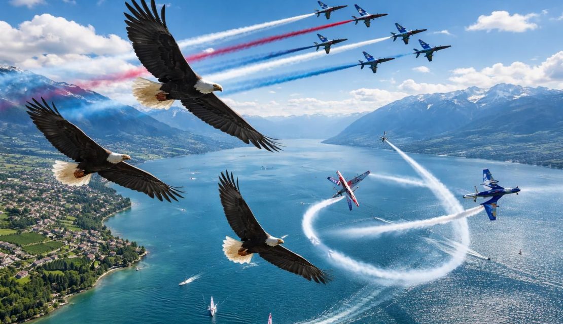 découvrez les spectacles de voltige aérienne exceptionnels des aigles du léman, en collaboration avec la patrouille de france et la red bull air race, pour des moments inoubliables dans le ciel.