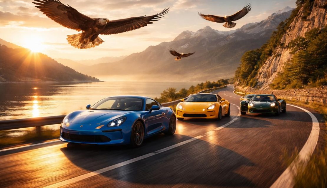 découvrez les aigles du léman qui survolent les routes au volant des mythiques alpine a110, lotus elise et caterham seven pour une expérience de conduite unique et passionnante.