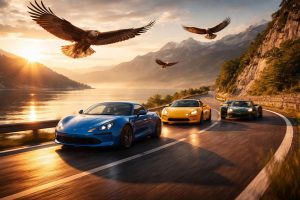 découvrez les aigles du léman qui survolent les routes au volant des mythiques alpine a110, lotus elise et caterham seven pour une expérience de conduite unique et passionnante.