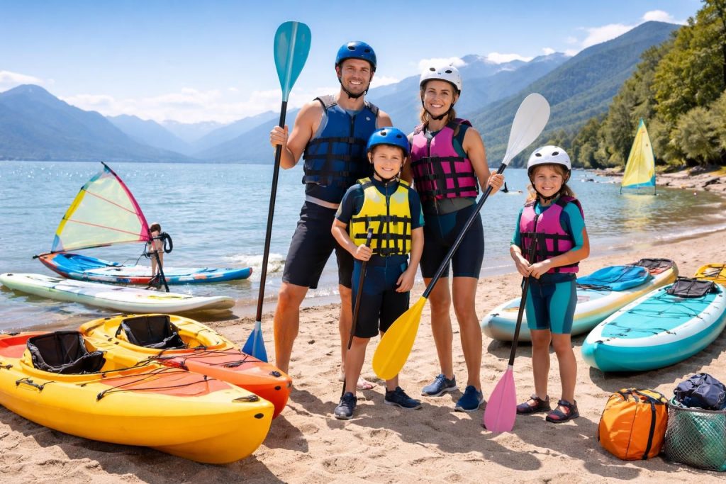 découvrez comment pratiquer des sports nautiques sur le lac léman en famille avec un budget maîtrisé, grâce aux locations d'équipements proposées par decathlon et intersport.