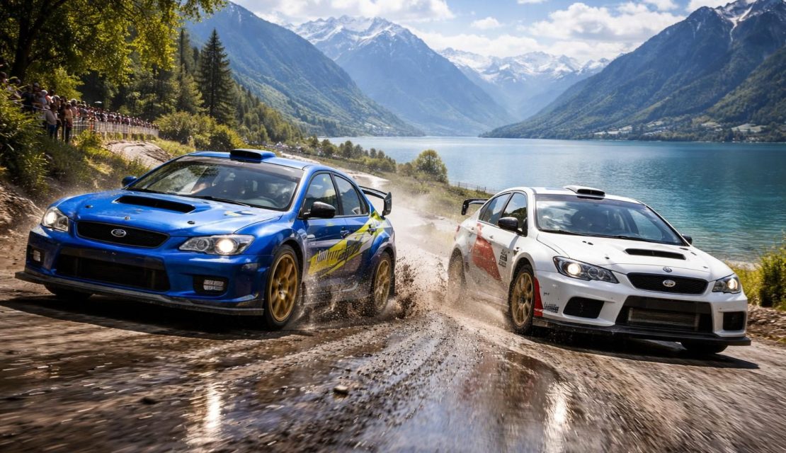 découvrez l'aventure unique des aigles du léman à travers des rallyes palpitants en subaru wrx sti et mitsubishi lancer evolution, alliant vitesse et paysages spectaculaires.